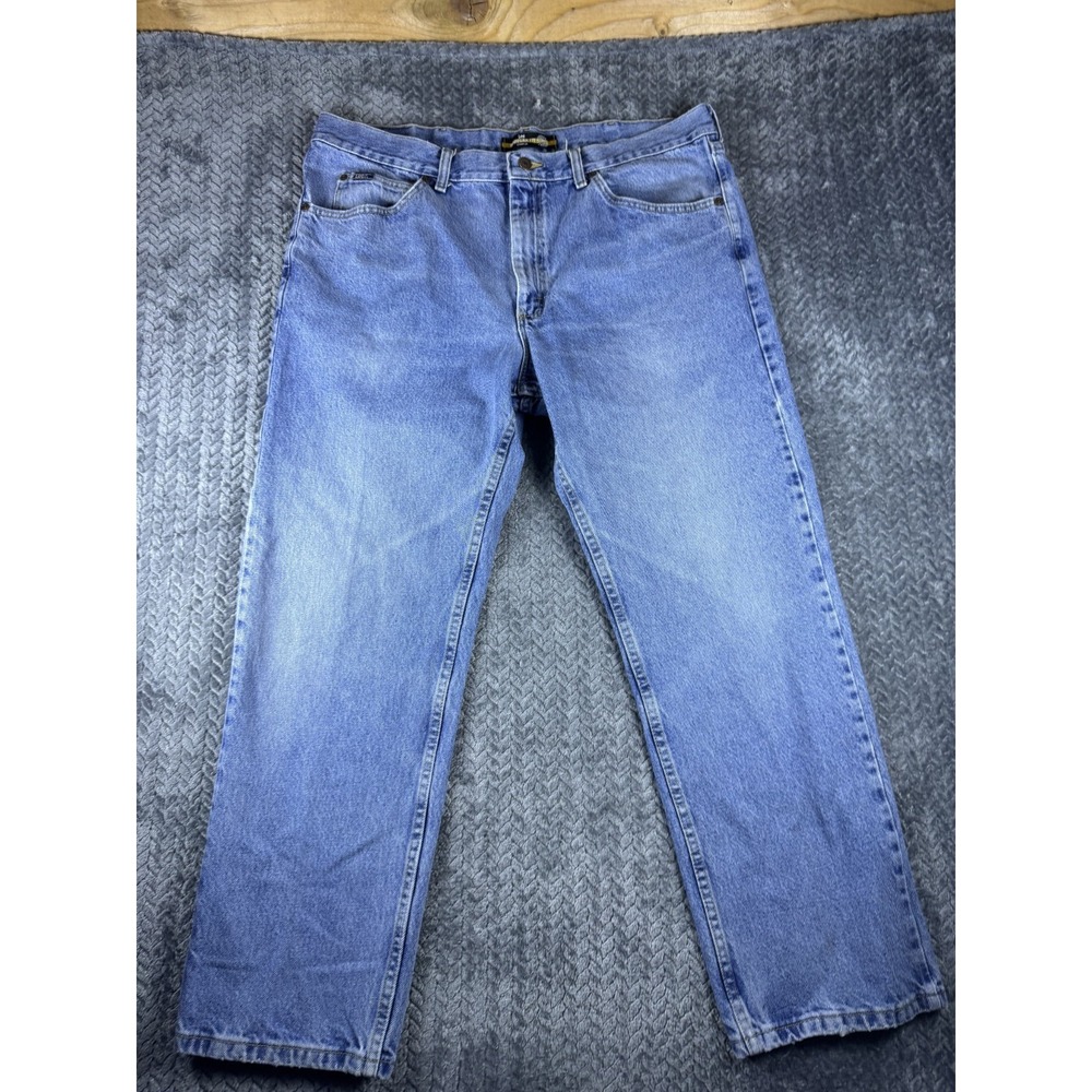 Lee Regular Fit Straight Leg Jeans Mens 40x30 Blue Denim Medium Wash 2008944